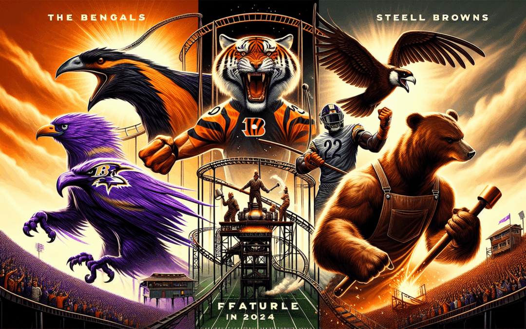 AFC North 2024 Unveiled: Bengals Roar, Ravens Soar, Steelers Grind, Browns Rise – Discover the Emotional Rollercoaster of Football’s Most Intense. Intriguing & Unpredictable Division!